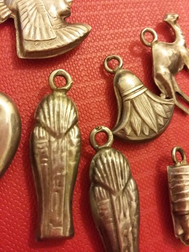 Vintage Silver Charms various 800 silver 1970s - Picture 4 of 9