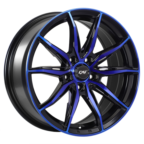 Dai Alloys - Frantic - Gloss Black - Machined Face - Blue Face - Picture 1 of 1