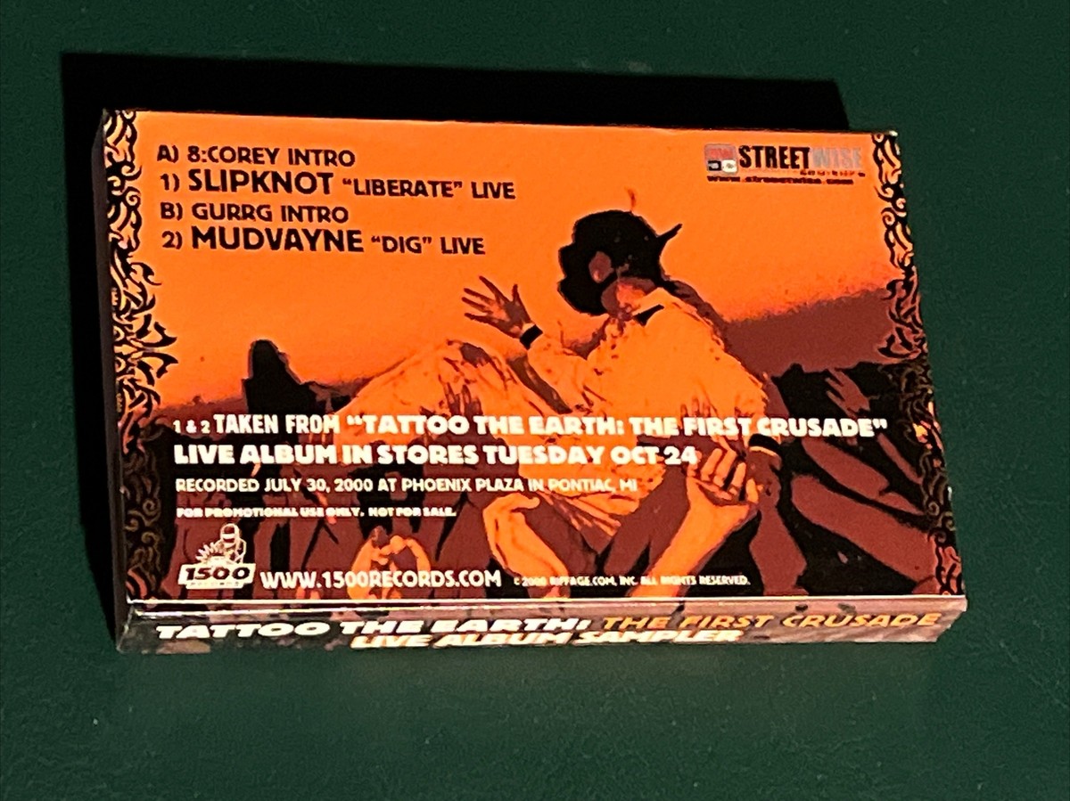 Slipknot Liberate Tattoo Earth Cassette Promotion Tested Working