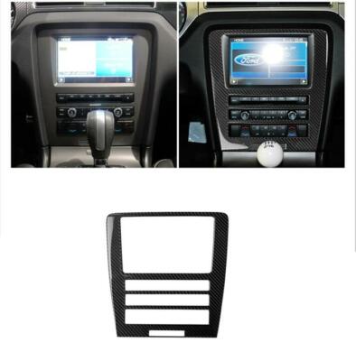 Carbon Fiber Central Console GPS-Navigationsabdeckung für Ford Mustang 09-13