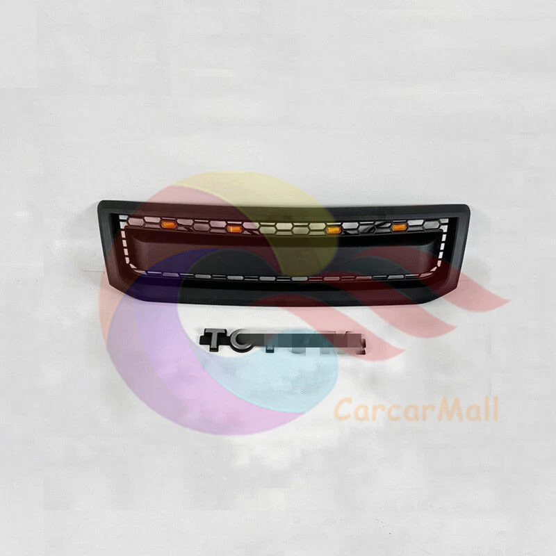  Rejilla delantera con luz ámbar para Toyota Land Cruiser Prado LC120 2003-2009 Foto 2 de 4