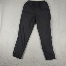 Nike Pants Womens Medium Black Vintage 90s Warm Up Track Windbreaker Ankle Zip