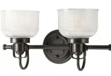 Progress Lighting Archie 2-Light Bronze Transitional Vanity Light