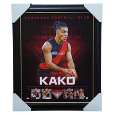 Isaac Kako Essendon Bombers Official Licensed AFL Print Framed