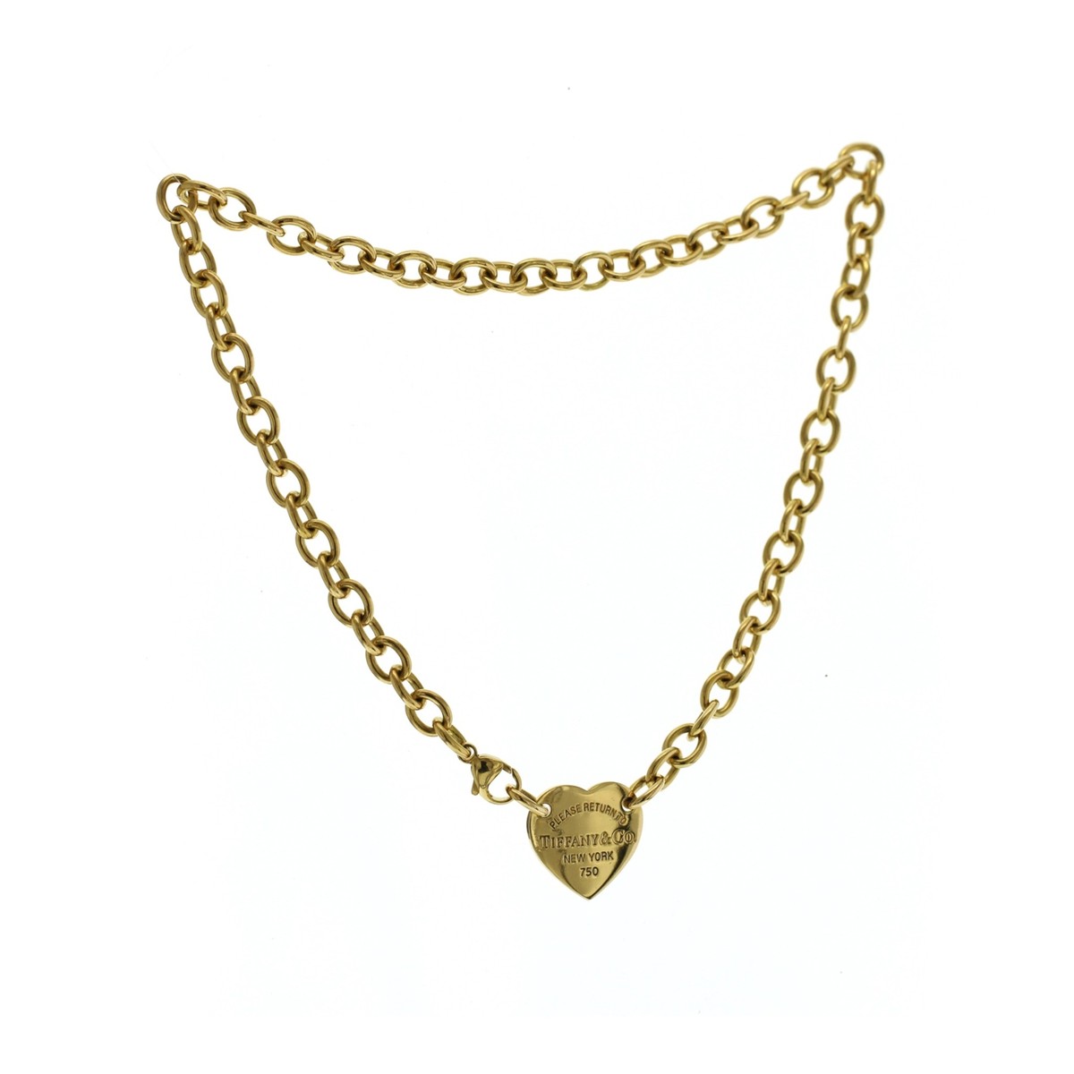 Choker Necklace Return To Tiffany Gold Necklace Gold Return To