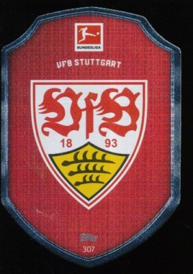 307 VfB STUTTGART - BADGE ECUSSON - DEUTSCHLANDKARTE TOPPS BUNDESLIGA 2022