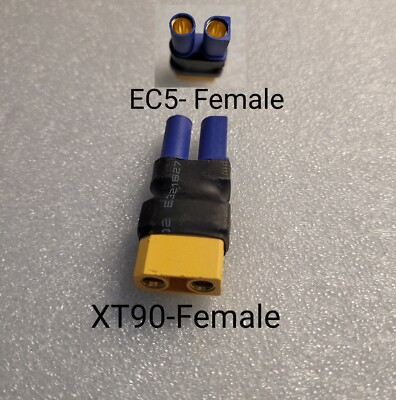 XT90 to EC5 Male Female Conversion Battery Adapter Charging