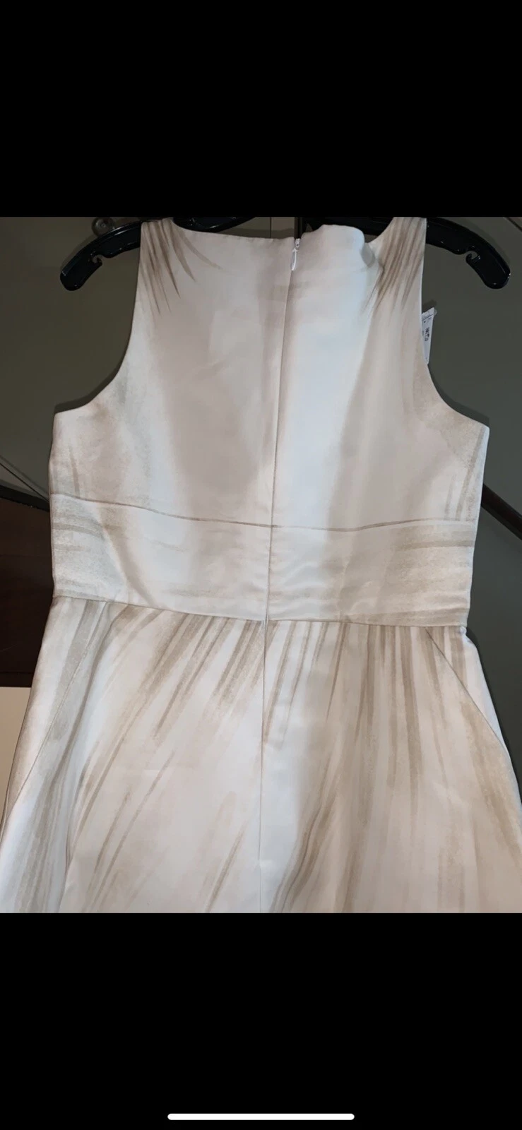 MOSCHINO COUTURE PASSERELLA BAMBOLA DI CARTA BABYDOLL VESTITO beige bianco 08756 taglia 10US 44IT