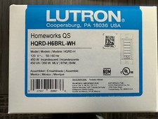 Lutron Homeworks QS RF Hybrid seeTouch 6 Button Keypad HQRD-H6BRL-WH 