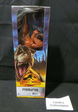 Jurassic World Dominion Pyroraptor 12" Action Figure Dinosaur Mattel Red Black