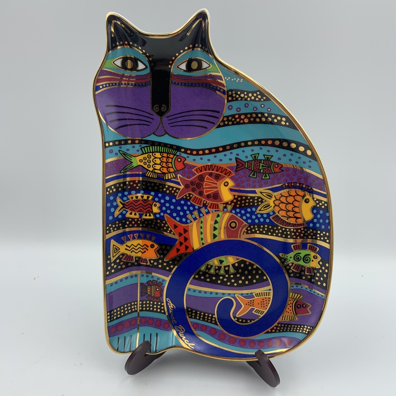 laurel burch cat plates franklin mint