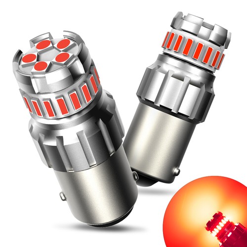 1156 7506 P21W Red LED Brake Stop Tail Light Bulb Error Free For BMW Audi Lexus - Picture 11 of 15