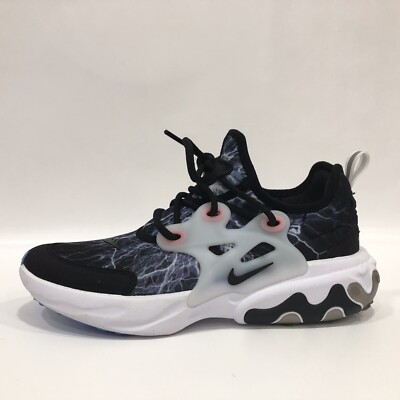 NIKE REACT PRESTO (GS) Black/Blue/White BQ4002 008 US Sz 6Y/7.5W  Lightning