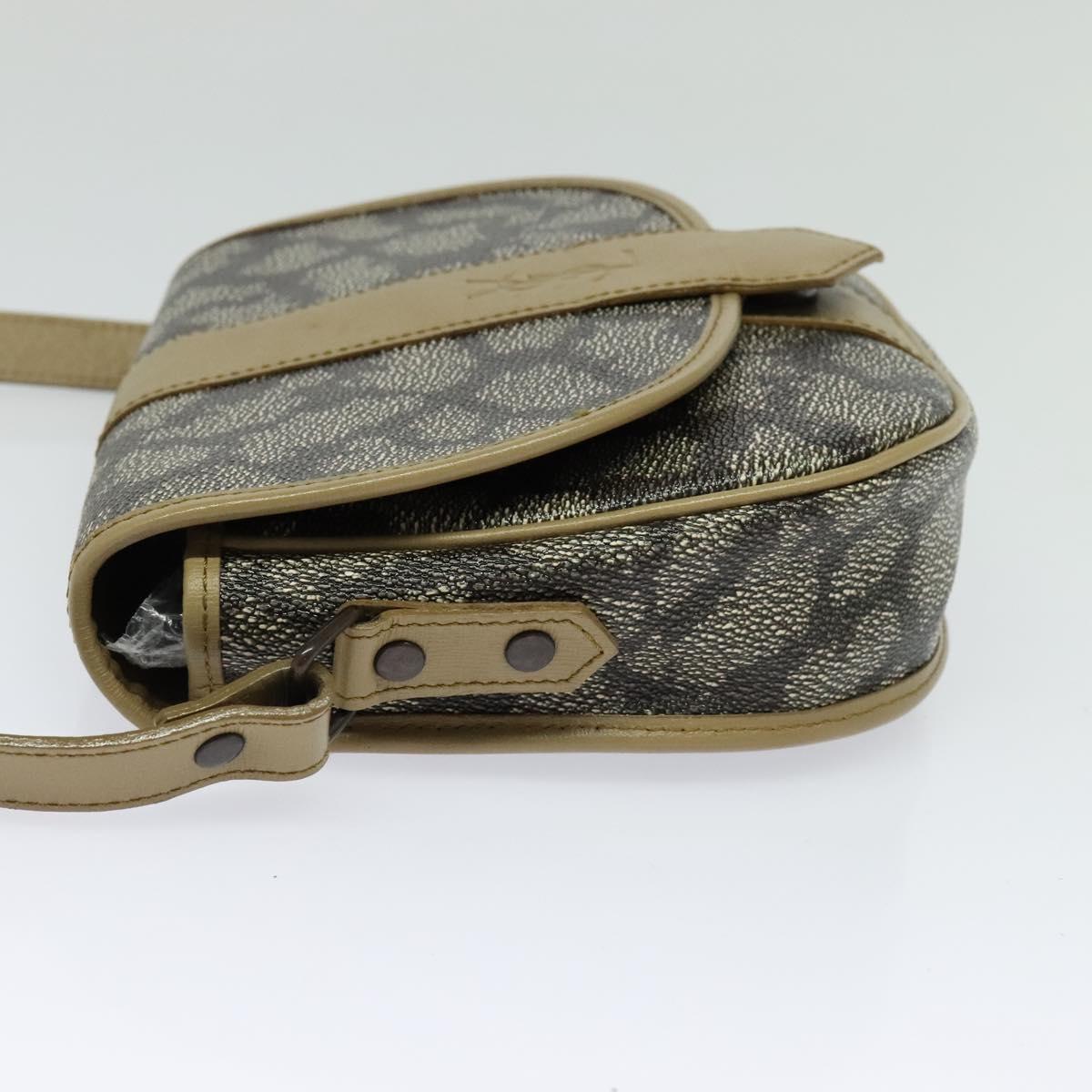 SAINT LAURENT Borsa a tracolla PVC grigio goffrato Autore BA782