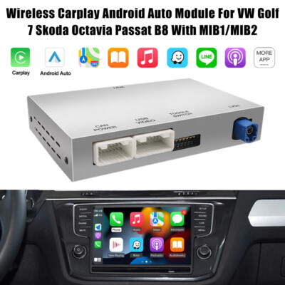 Wireless Carplay Android Auto Modul für VW MIB1/MIB2 Plattform Golf 7