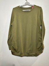 Isabel Maternity Easy Going Olive Sweatshirt Green XSmall