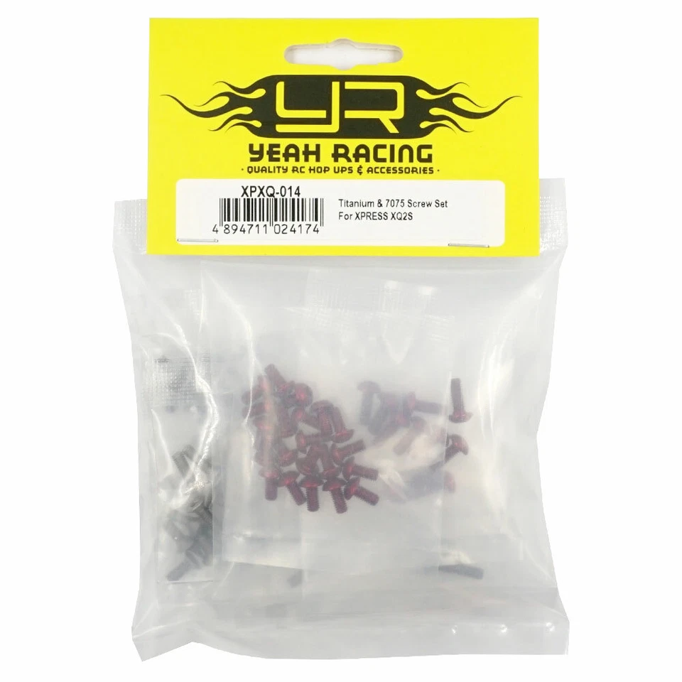 Yeah Racing XPXQ-014 Titanium and 7075 Aluminum Screw Set : Xpress XQ2S - Image 2 of 2