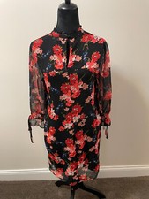Women's Express Floral Dress Red Size: M / Medium