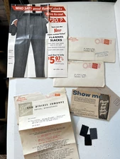 Economy Headquarters vintage 1950s mail order catalog advertising sealed fabric