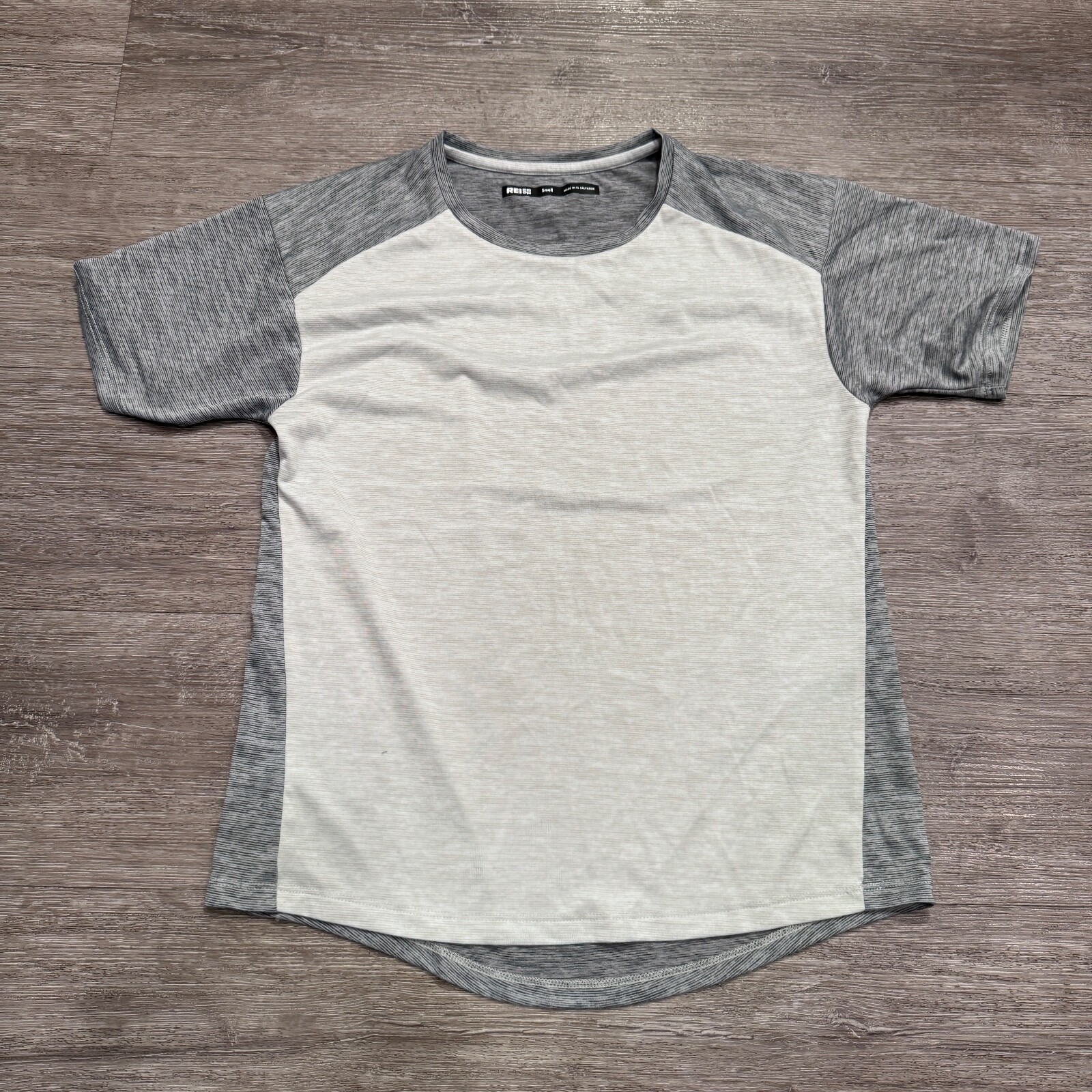 REI Co-op Shirt Womens Small Gray Outdoor Hiking Lightweight Gorpcore Polyester