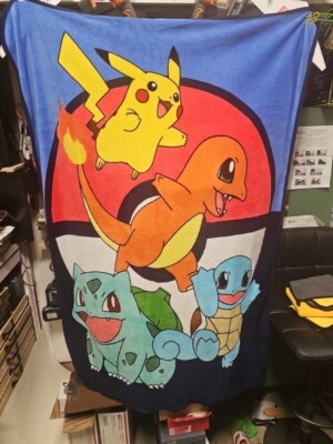 Vintage Pikachu Pokemon The Northwest Company Throw Blanket 42 x