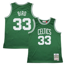 YOUTH Larry Bird  Stitched Jersey Green/White  S-XL