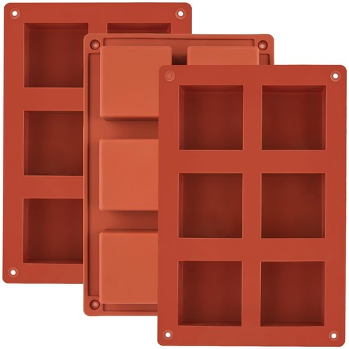 JOERSH Square Cake Silicone Molds | 2" x 2" x 1" Chocolate Molds for Brownie ...