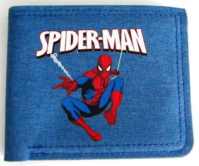 Spiderman Wallet Bi-Fold Red/Blue NEW with Snap (Style2)