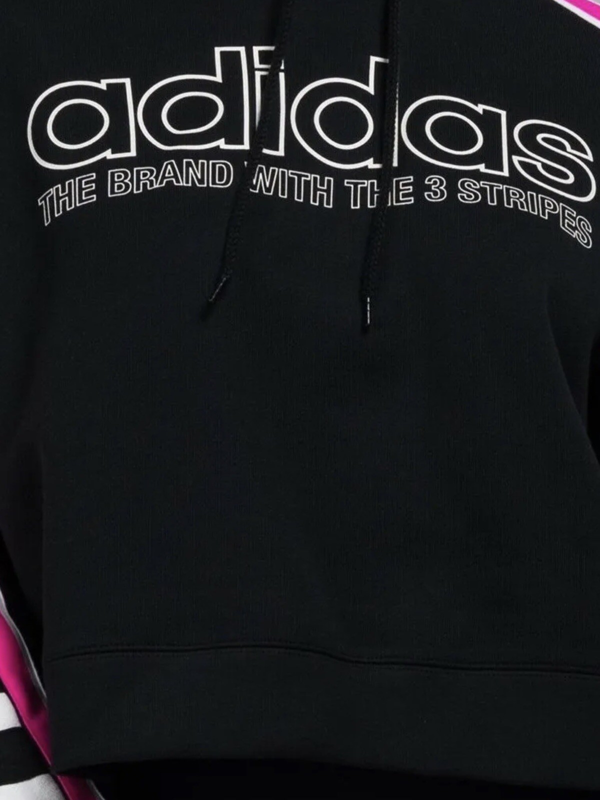 Adidas Originals Women’s Trefoil Racing Hoodie Cropped Retro Track Size S  thumbnail 6