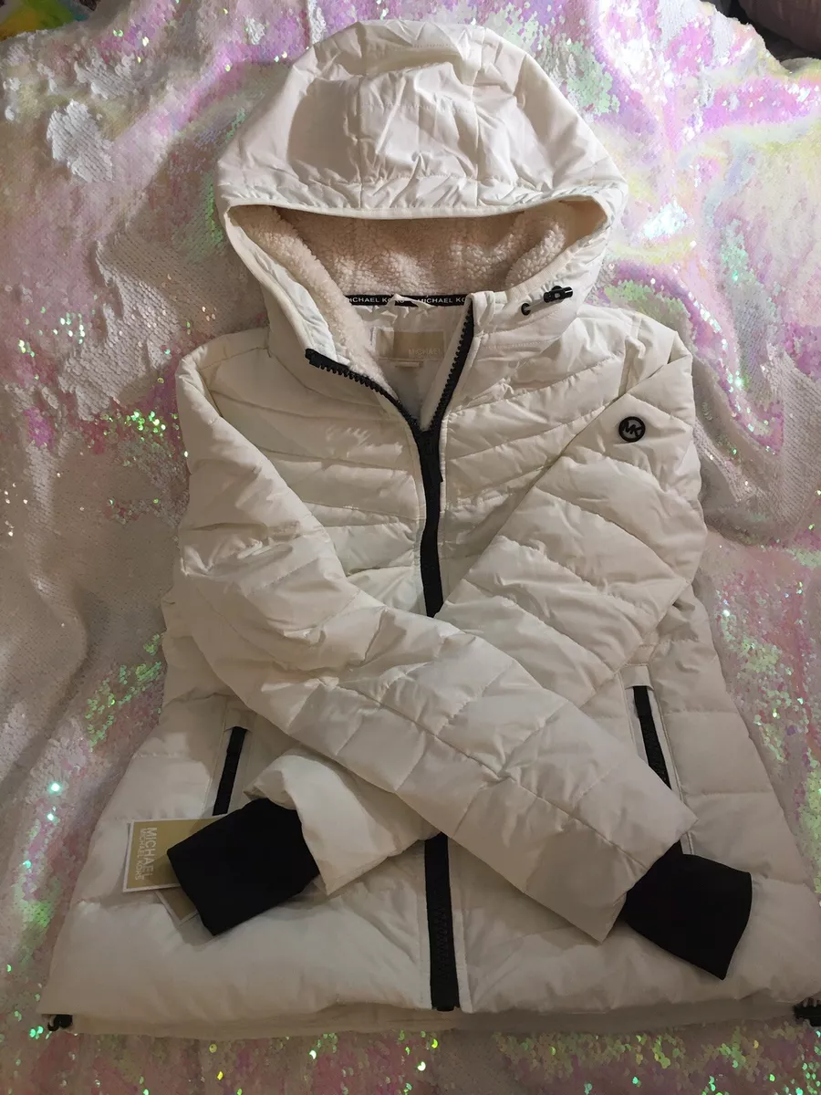 All white bubble clearance coat