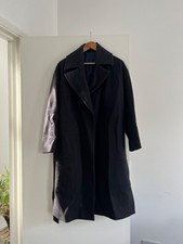 Harmony Navy Wool Trench Coat Uk8 - Rpp 599euros