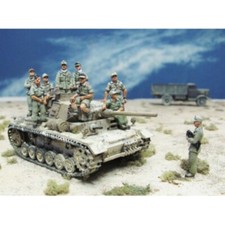 1/72 Scale WWII German Afrika Korps Tank Crew Miniatures Resin Figures NO TANK