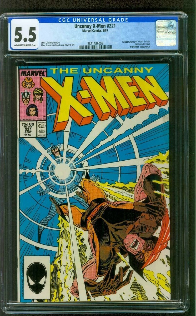 Uncanny X Men 221 CGC 5.5 9/1987 1st Appearance of Mr Sinister WOW