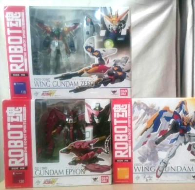 ロボット GUNDAM EPYON EW & WING GUNDAM ZERO EW GUNDAM W Wing Zero Epyon EW BANDAI RObot Spirits Action Figure SET