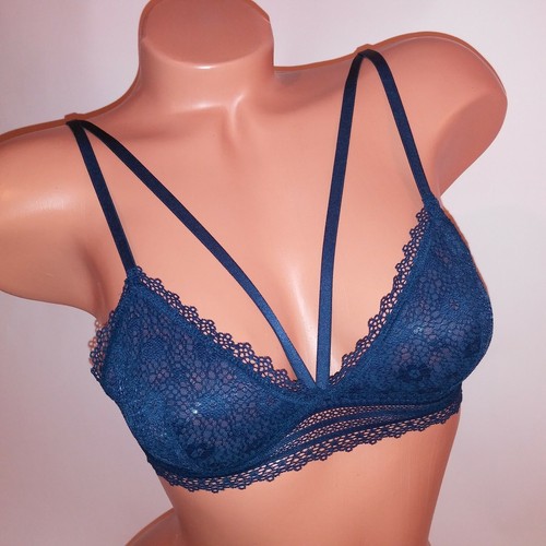 Victoria Secret Bralette Bra Daisy Lace Strappy Unlined Wireless Strappy - Picture 20 of 52