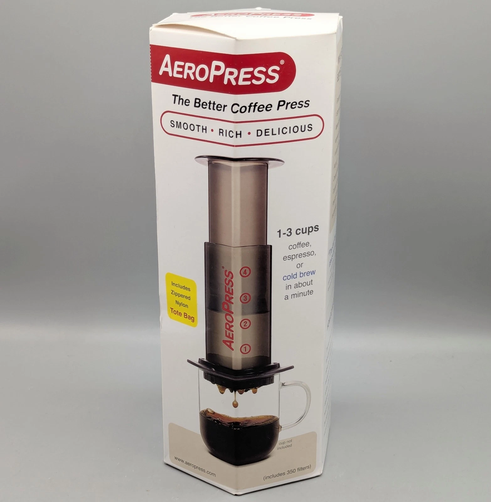 New AeroPress 1-3 Cups Coffee Press Coffee Espresso Cold Brew Portable Travel