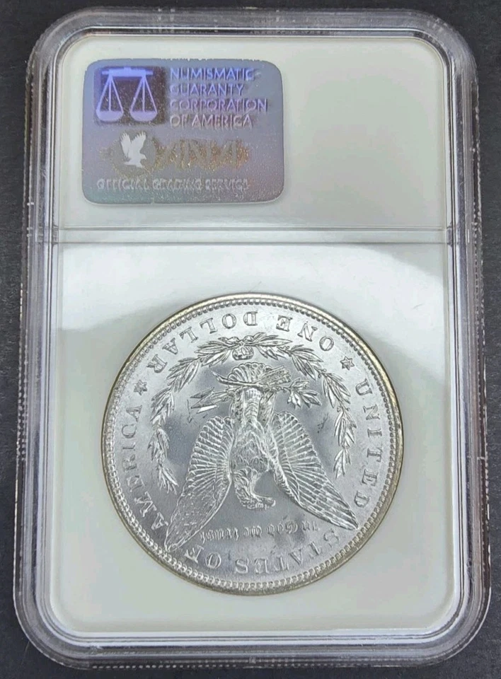 Dólar de plata Morgan 1888 P NGC MS65 antiguo soporte graso PQ brillo explosión blanco Foto 2 de 4