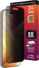 ZAGG - 4-Way Privacy XTR Glass Screen Protector for Apple iPhone 17 Pro Max -...