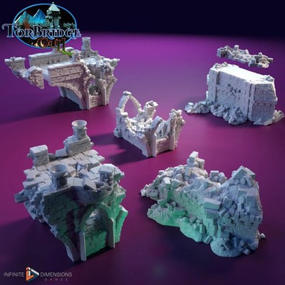 Ruined Bridge (bridge expansion set) - Torbridge Cull - Infinite Dimensions Terr