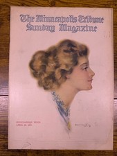 The Minneapolis Tribune Sunday Magazine April 30, 1913 Hamilton King Art Cover