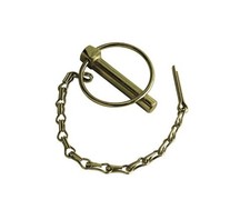 Lynch Pin 7/16" x 1-3/4" w/Chain and Cotter Carbon Steel ZY (8 Pieces)