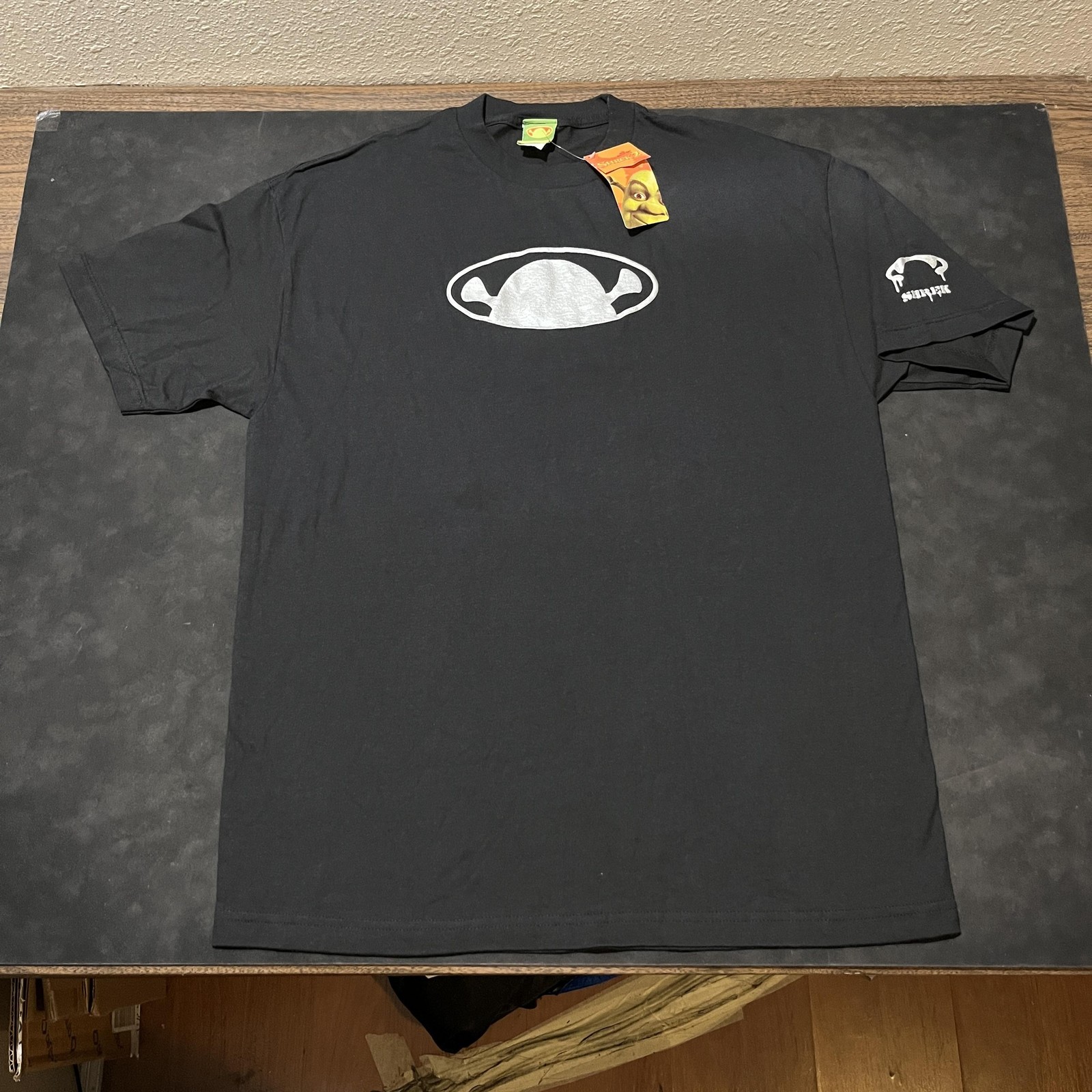 Vintage shrek 2 shirt mens large black dreamworks 2004 promo movie graphic tee