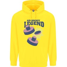 Air Hockey Legend Funny Mens 80% Cotton Hoodie
