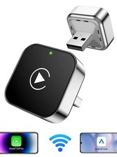 Adattatore Auto 2 in 1 Wireless CarPlay e Android Plug & Play USB iPhone Tipe-c
