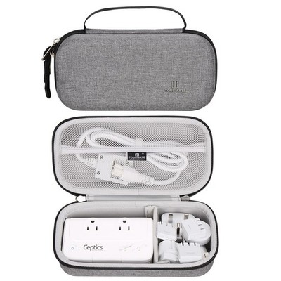 Travel Voltage Converter Hard Case for 220V to 110V Power Adapter