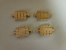 Thomas Wooden Railway Male Adapter Connector Specialty Track Lot x 4