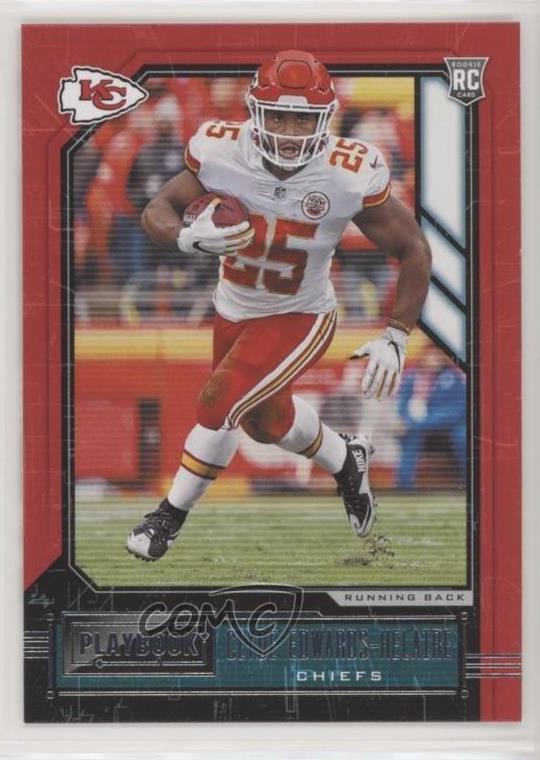 2020 Panini Playbook Rookies Clyde Edwards-Helaire #121 0o6v