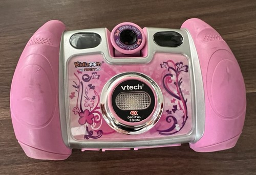 VTech pinke KidiZoom Kinderkamera mit Lernfunktionen und Kameratasche