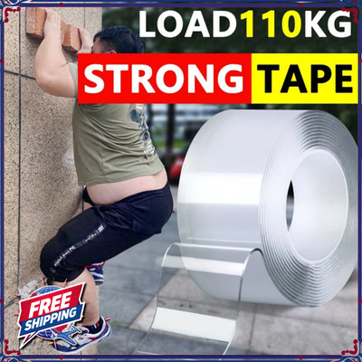 Strong Adhesive Transparent Reusable Nano Tape Double Sided Anti-Slip Waterproof