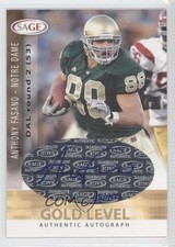 2006 SAGE Auto Gold Level 38/200 Anthony Fasano #A16 Auto 1n0